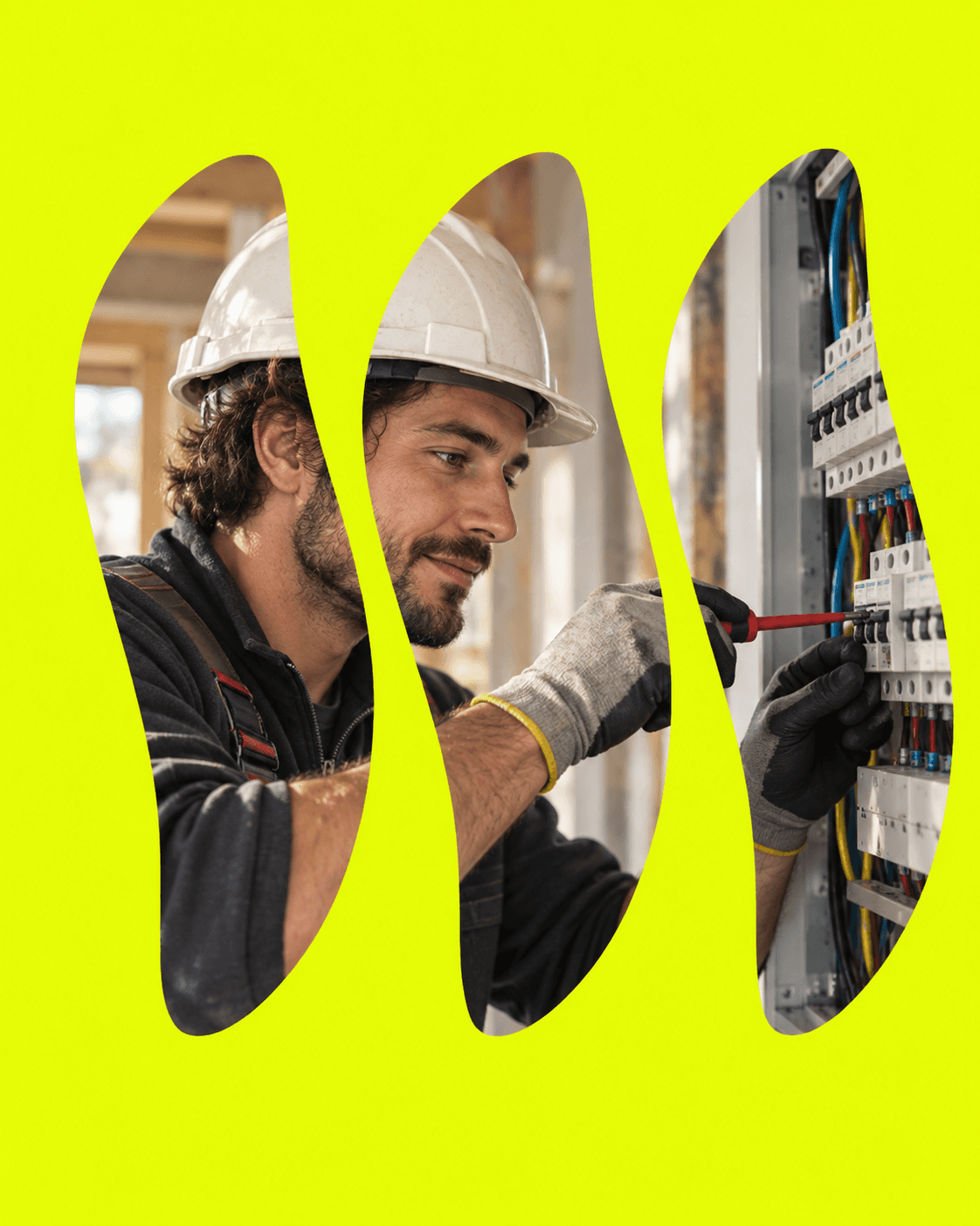 Illustration Jobiwan du métier : électricien du bâtiment.